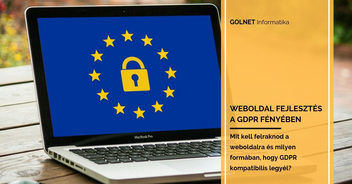 Weboldal fejlesztés a GDPR fényében