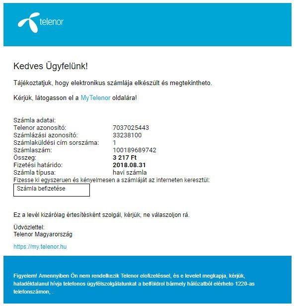 Telenor csaló email és macska kapcsolata. Mi van??!!